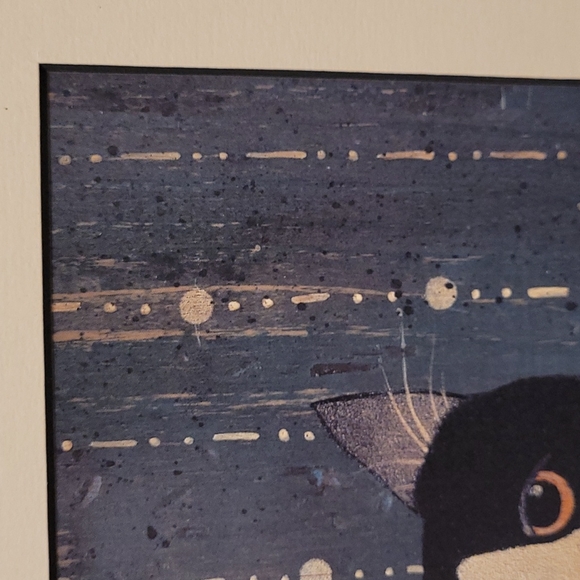 Adorable Laugh More Cat Print with Mat - Picture 11 of 14